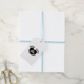 Met de hand gemaakt met liefde cadeaulabel (Met Touw)