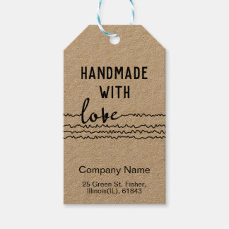 Met de hand gemaakt met Liefde Cadeaulabel