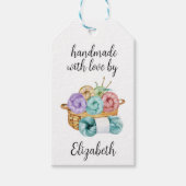 Met de Hand Gemaakt met Liefde Gehaakt Cadeaulabel (Voorkant)