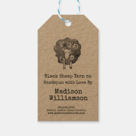 Met de Hand gemaakt met Liefde | Geverfde Garens | Cadeaulabel