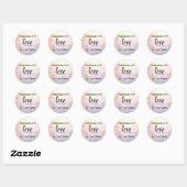 Met de hand gemaakt met Liefde Hart Label Monogram (Vel)