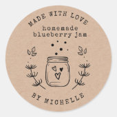 Met De Hand Gemaakt Met Liefde Jam Label Inmaaksti (Voorkant)
