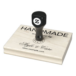 Met de Hand Gemaakt met Liefde Klassiek Schrift Ru Rubberstempel