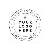 Met De Hand Gemaakt Met Liefde Kleine Onderneming Rubberstempel (Afrduk)