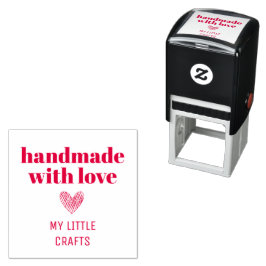 Met de Hand Gemaakt Met Liefde Kleine Zakelijke Ty Zelfinktende Stempel