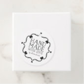 Met de hand gemaakt met liefde label met Hartjes (In situ)