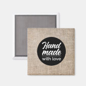 Met de hand gemaakt met liefde magneet (Voorkant / Achterkant)