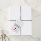 Met de hand gemaakt met liefde minimalistisch  cadeaulabel (Met Touw)