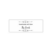 Met De Hand Gemaakt Met Liefde Naam Label Stempel (Design)