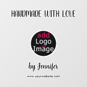 Met de Hand Gemaakt Met Liefde Professionele Chic  Raamsticker (Vel)