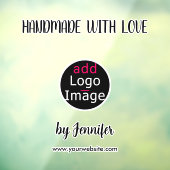 Met de hand gemaakt met liefde Professionele stijl Raamsticker (Vel 3)