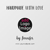 Met de hand gemaakt met liefde Professionele stijl Raamsticker (Vel)