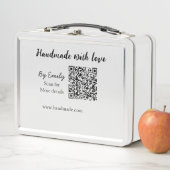 Met de hand gemaakt met liefde Q R-code klein bedr (In situ)