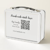 Met de hand gemaakt met liefde Q R-code klein bedr (Achterkant)