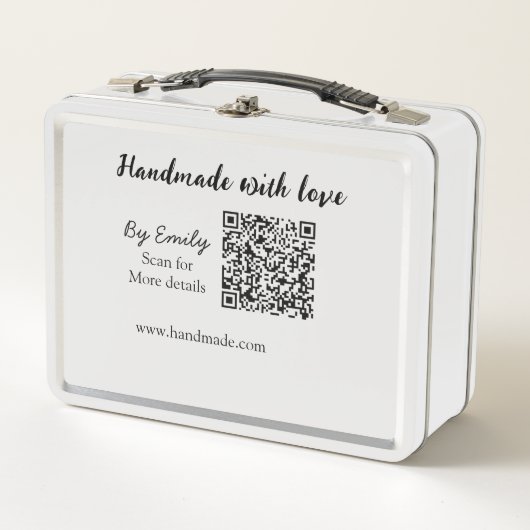 Met de hand gemaakt met liefde Q R-code klein bedr (Voorkant)