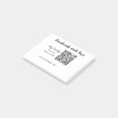 Met de hand gemaakt met liefde Q R-code klein bedr Post-it® Notes (Schuin)