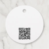 Met de hand gemaakt met liefde QR-code Prijs Hang  Bedankjes Labels (Achterkant)