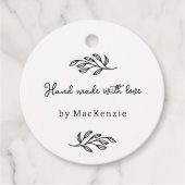 Met de hand gemaakt met liefde QR-code Prijs Hang  Bedankjes Labels (Voorkant)