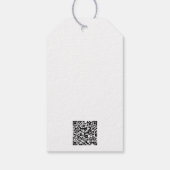 Met de hand gemaakt met liefde QR-code Prijslabel Cadeaulabel (Achterkant)