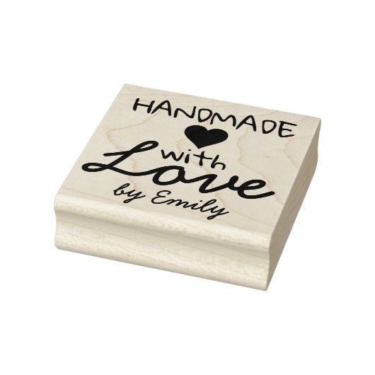 Met de hand gemaakt met Liefde Rubberstempel (Stempel)