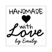 Met de hand gemaakt met Liefde Rubberstempel (Afrduk)