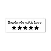 “Met de Hand gemaakt met Liefde” Sterren Stempel (Design)