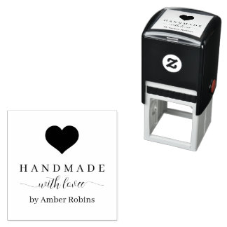Met de hand gemaakt met Liefde Zelfinktende Stempel