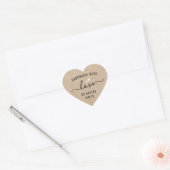 Met de hand gemaakt met liefdes harten aangepaste hart sticker (Envelop)