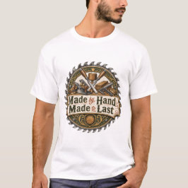 Met de Hand Gemaakt om te Dragen Houtbewerking T-s T-shirt