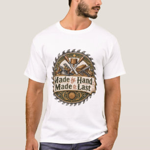 Met de Hand Gemaakt om te Dragen Houtbewerking T-s T-shirt