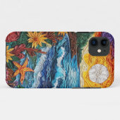Met de hand gemaakt papier landschap quilling ontw Case-Mate iPhone case (Achterkant (horizontaal))