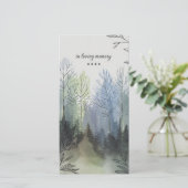 Met de hand gemaakt uitvaartkaart ter nagedachteni (Staand voorkant)