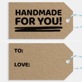 Met de Hand Gemaakt Voor Jou Cadeaubijsluiter voor Cadeaulabel
