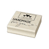 Met de Hand Gemaakt Voor Jou Groot Logo Rubberstempel (Stempel)