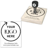 met de hand gemaakt | Website & Business Logo Cust Rubberstempel (Gestempeld)