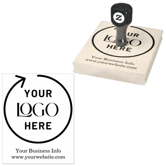met de hand gemaakt | Website & Business Logo Cust Rubberstempel (Gestempeld)
