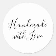 Met de Hand Gemaakt | Witte Sticker Label