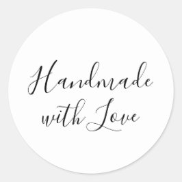 Met de Hand Gemaakt | Witte Sticker Label