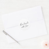 Met de Hand Gemaakt | Witte Sticker Label (Envelop)
