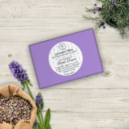 met de hand gemaakt | Zelfgemaakte lavendel scrub  Ronde Sticker