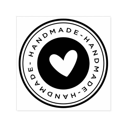 Met de hand gemaakt zelfinktende stempel (Design)
