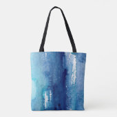 met de hand gemaakte abstracte achtergrond van sha tote bag (Achterkant)