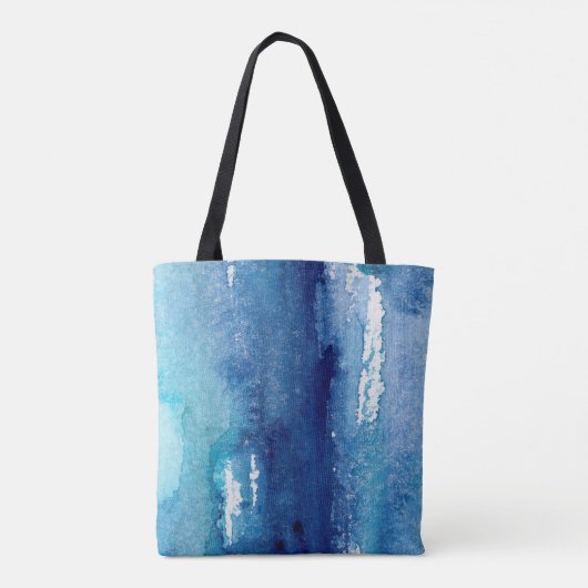 met de hand gemaakte abstracte achtergrond van sha tote bag (Achterkant)
