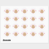 Met de Hand Gemaakte Hond Sticker – Pastel Label (Vel)