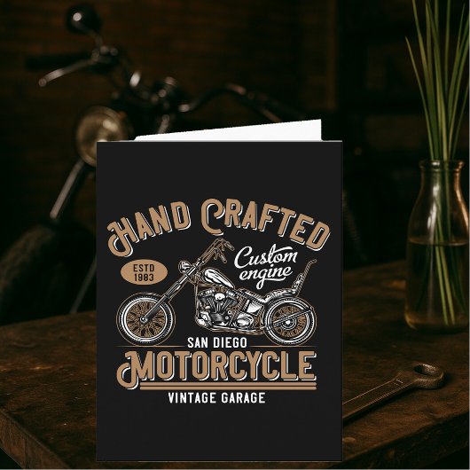 Met de Hand Gemaakte Motorfiets Kaart