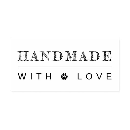 Met de Hand Gemaakte Pootafdruk Rubberstempel (Afrduk)