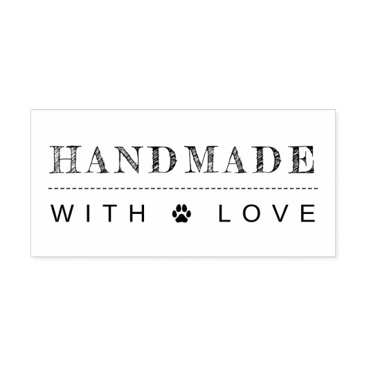 Met de Hand Gemaakte Pootafdruk Rubberstempel (Afrduk)