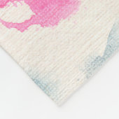 met de hand gemaakte waterverf abstracte penseelst fleece deken (Hoek)