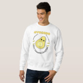 Met de hand geplukte Avocado Fruit Label  Trui (Voorkant volledig)