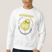 Met de hand geplukte Avocado Fruit Label  Trui (Voorkant)